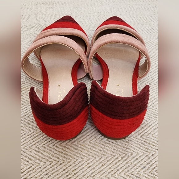 CECELIA NEW YORK Red and Pink Flats - Picture 8 of 13